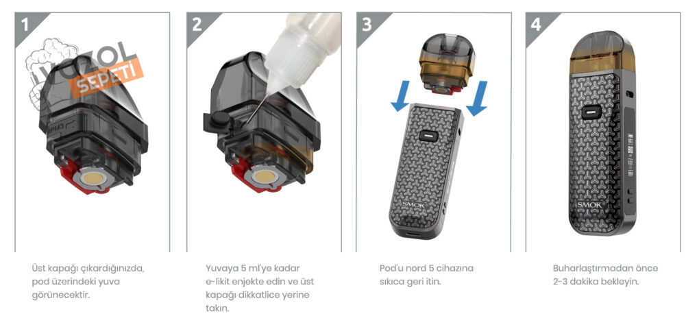 Smok Nord 5 Pod Elektronik Sigara - Görsel 4