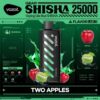 Vozol Gear Shisha 25000 Two Apple