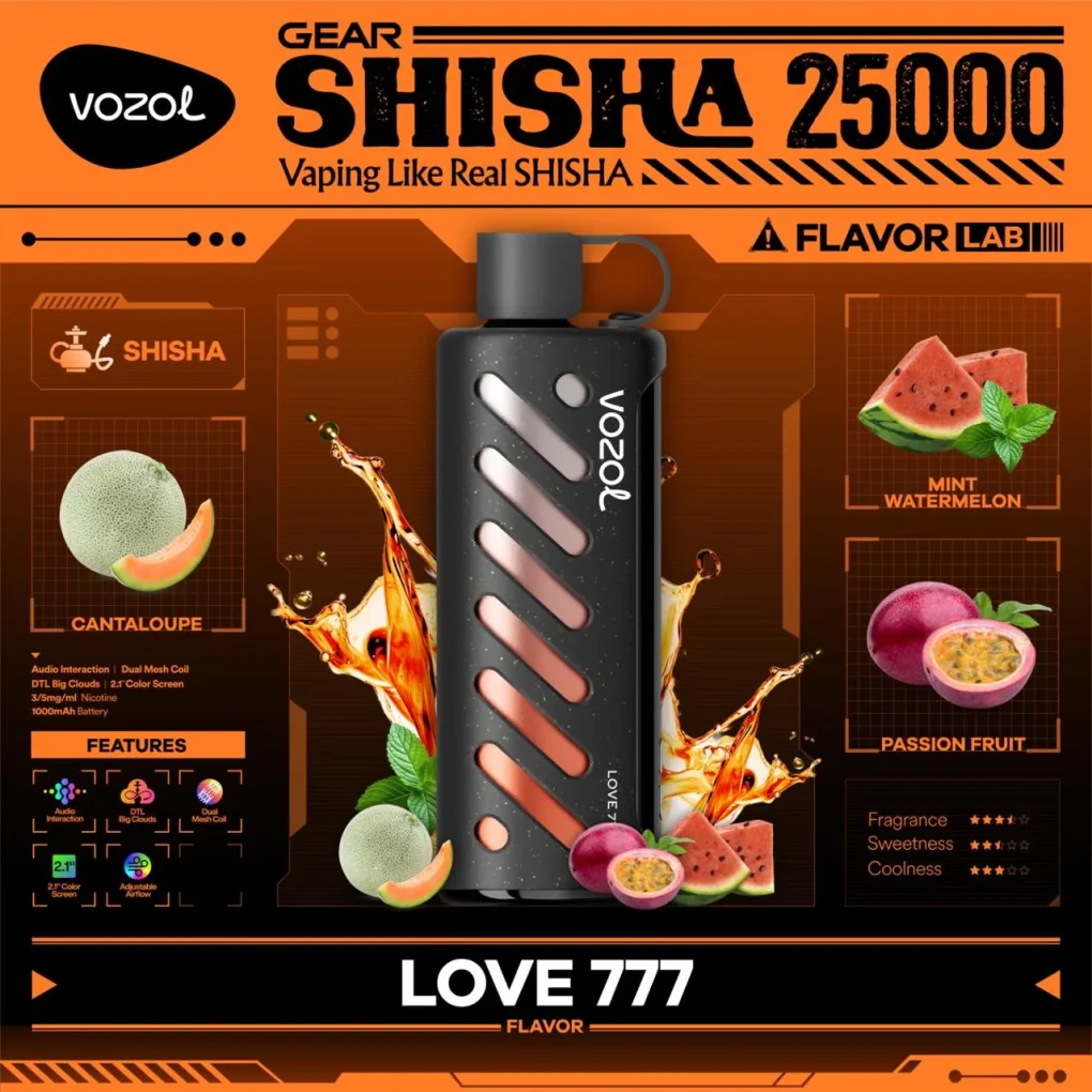 Vozol Gear Shisha 25000 Love 777