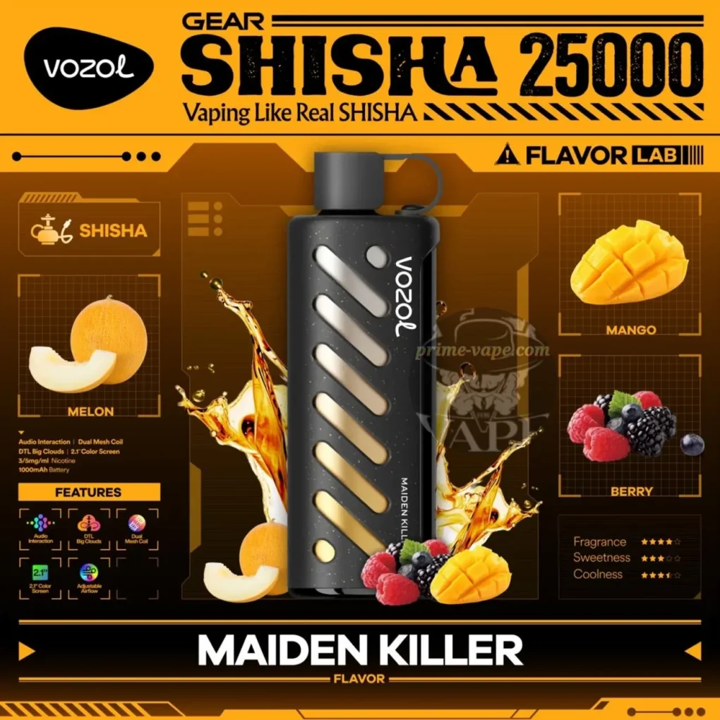 Vozol Gear Shisha 25000 Maiden Killer