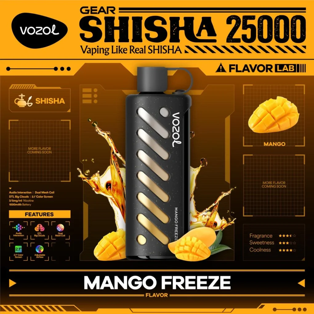 Vozol Gear Shisha 25000 Mango Freeze